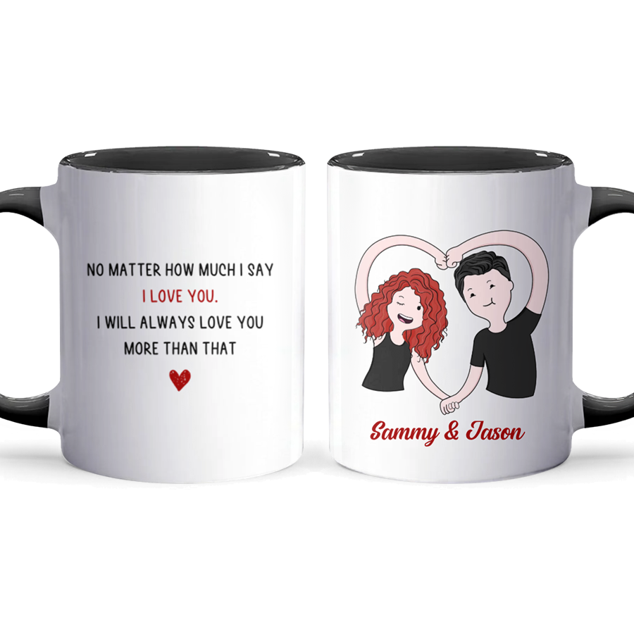 I Love You - Personalized Accent Mug