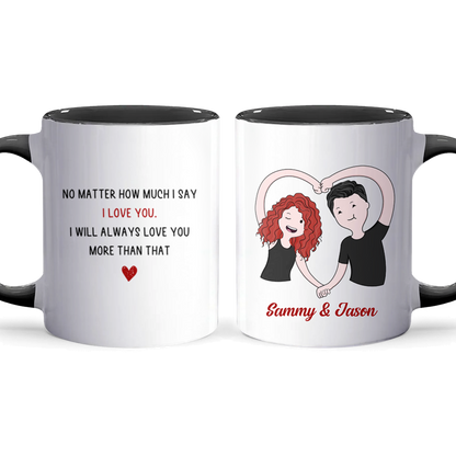 I Love You - Personalized Accent Mug