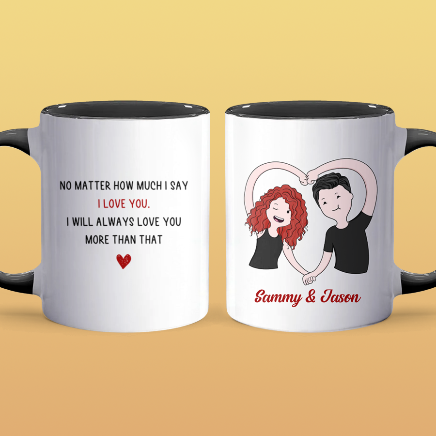 I Love You - Personalized Accent Mug