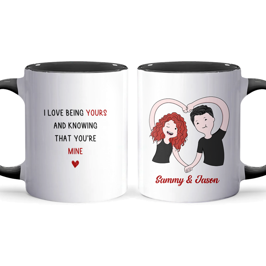 You're Mine - Personalized Accent Mug