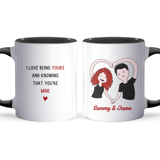 You're Mine - Personalized Accent Mug