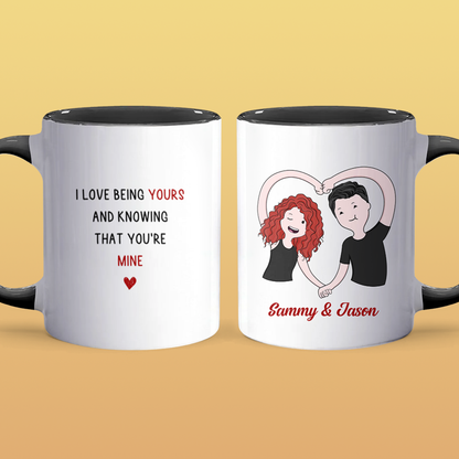 You're Mine - Personalized Accent Mug