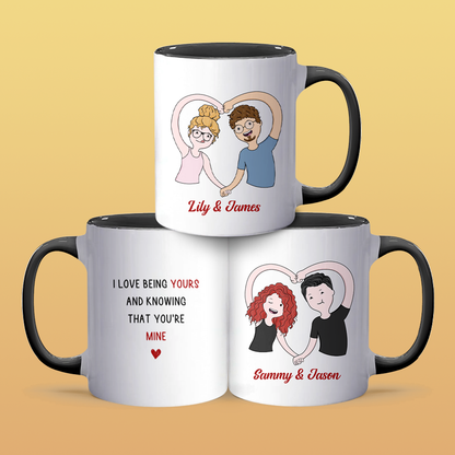 You're Mine - Personalized Accent Mug