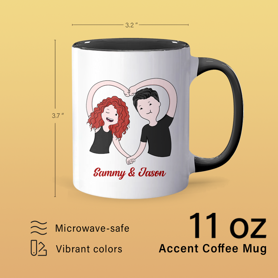 You're Mine - Personalized Accent Mug