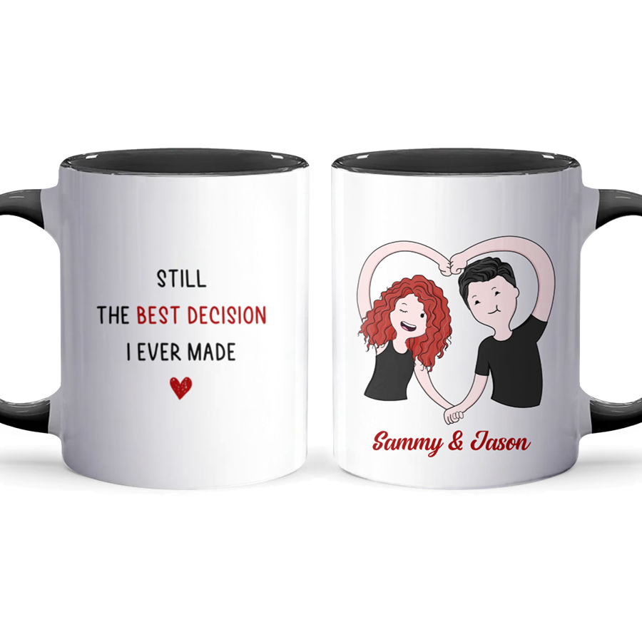 Best Decision - Personalized Accent Mug