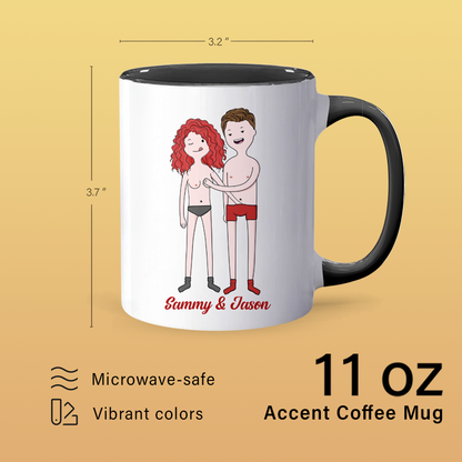 In Love - Personalized Accent Mug