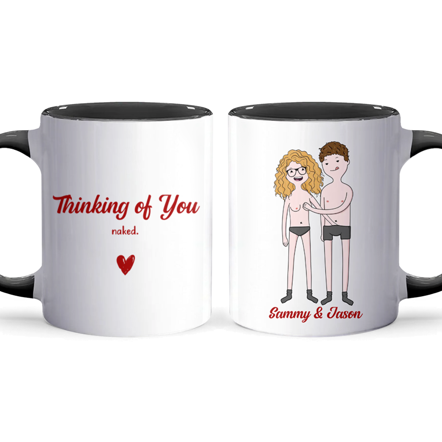 Thinking Of You - Personalized Accent Mug