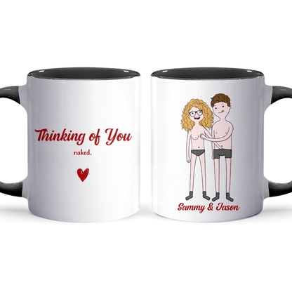 Thinking Of You - Personalized Accent Mug