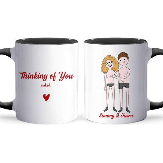 Thinking Of You - Personalized Accent Mug