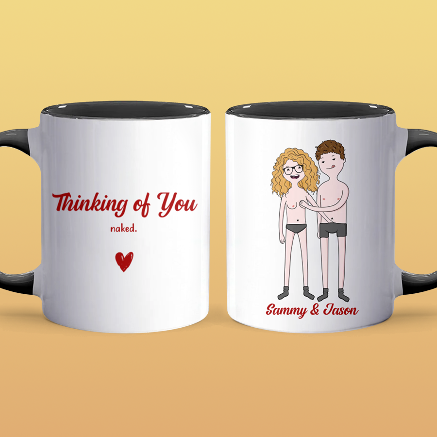 Thinking Of You - Personalized Accent Mug