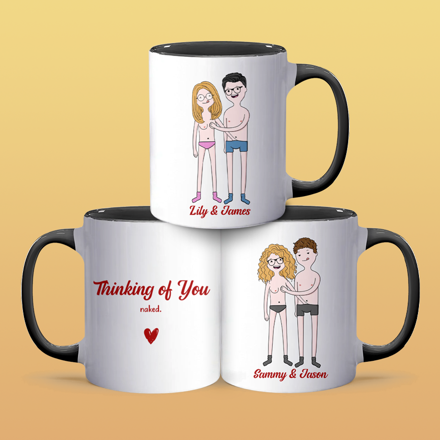 Thinking Of You - Personalized Accent Mug