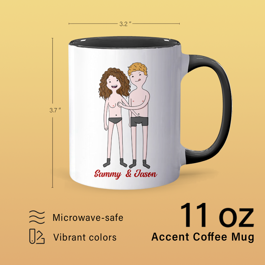 I Love You - Personalized Accent Mug