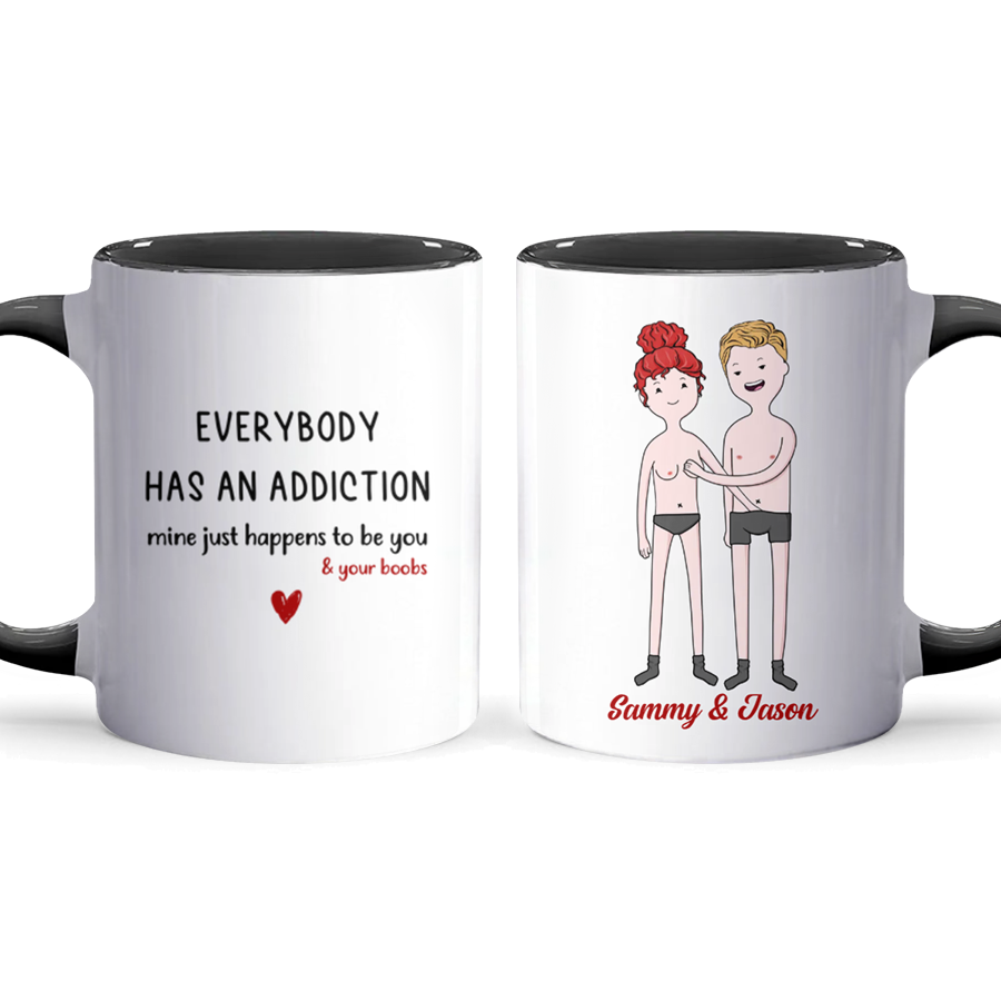 An Addiction - Personalized Accent Mug