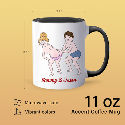 Naughty Thoughts - Personalized Accent Mug