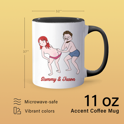 I Met You - Personalized Accent Mug