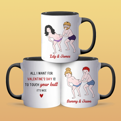 I Want - Personalized Accent Mug