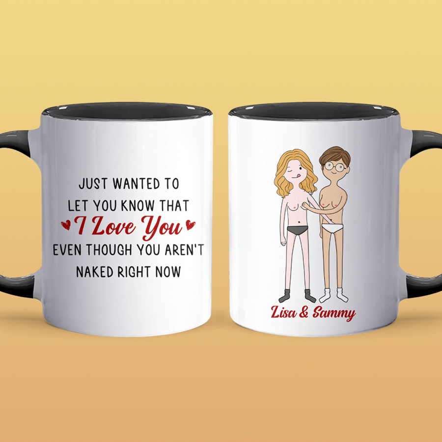 I Love You - Personalized Accent Mug