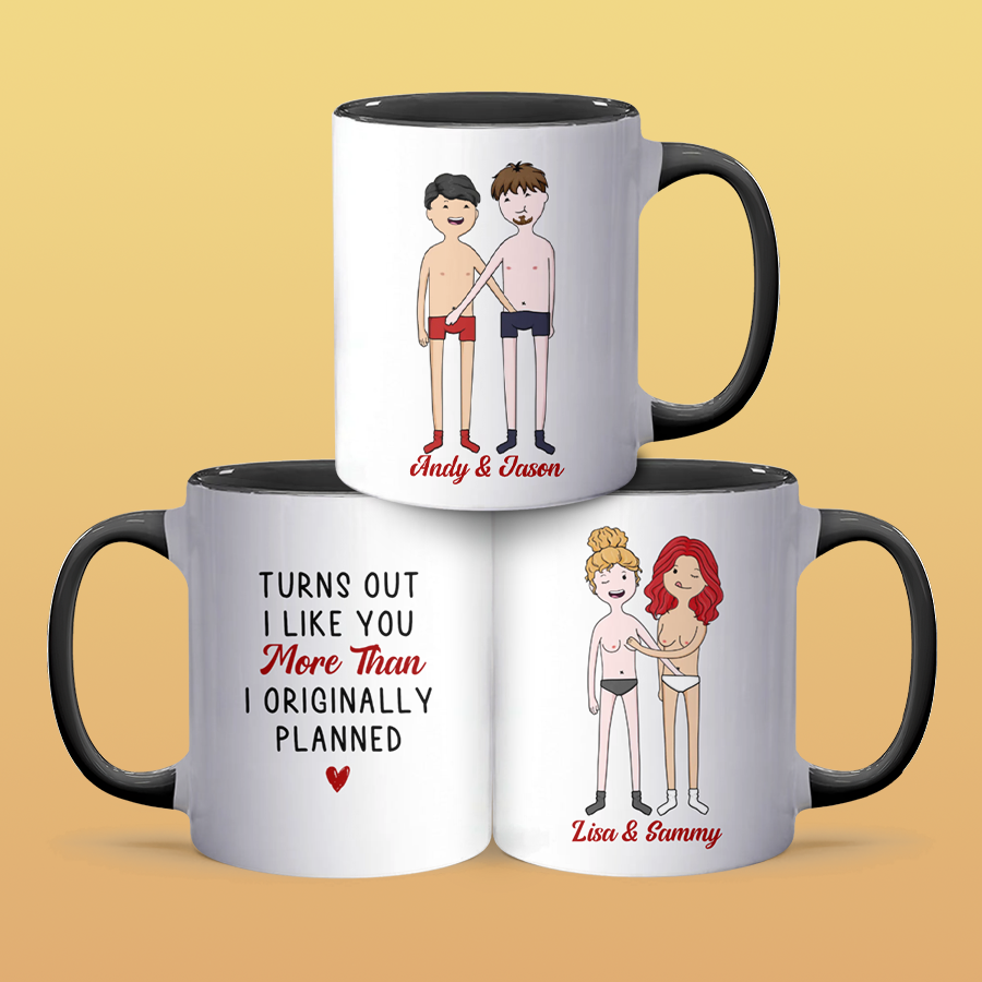 I Like You - Personalized Accent Mug