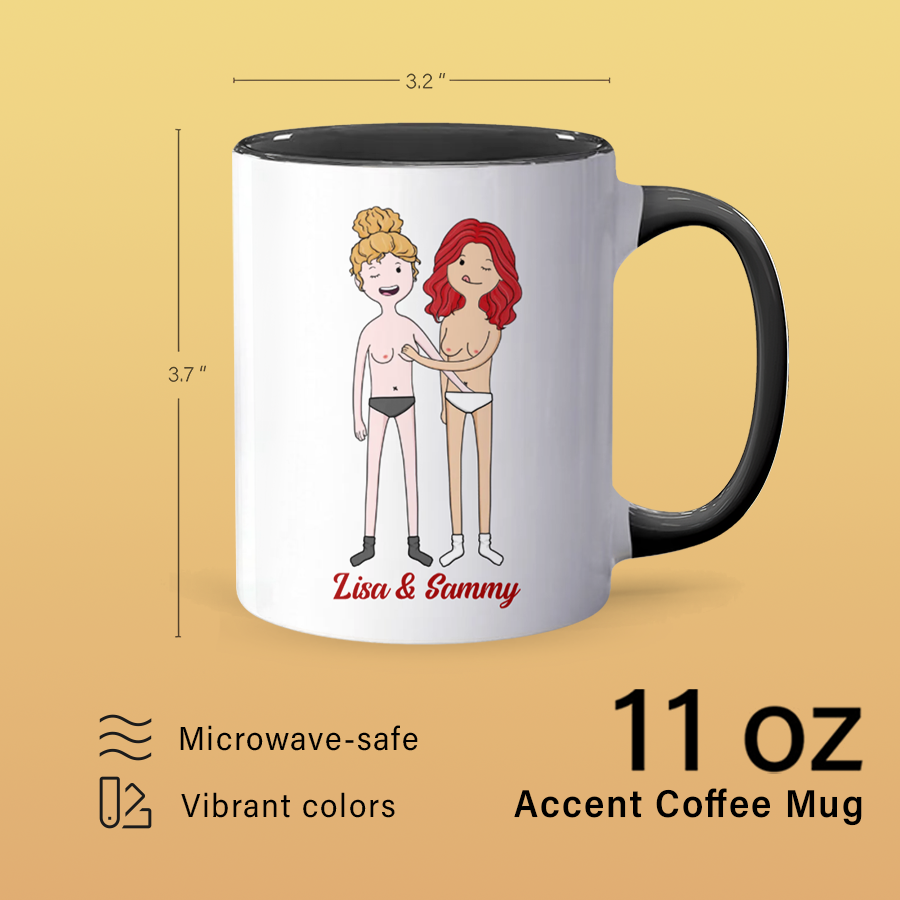 I Like You - Personalized Accent Mug