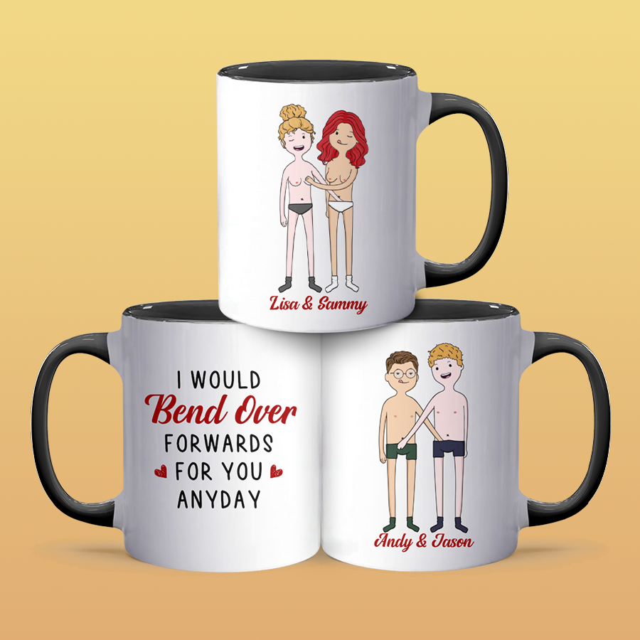 Bend Over - Personalized Accent Mug