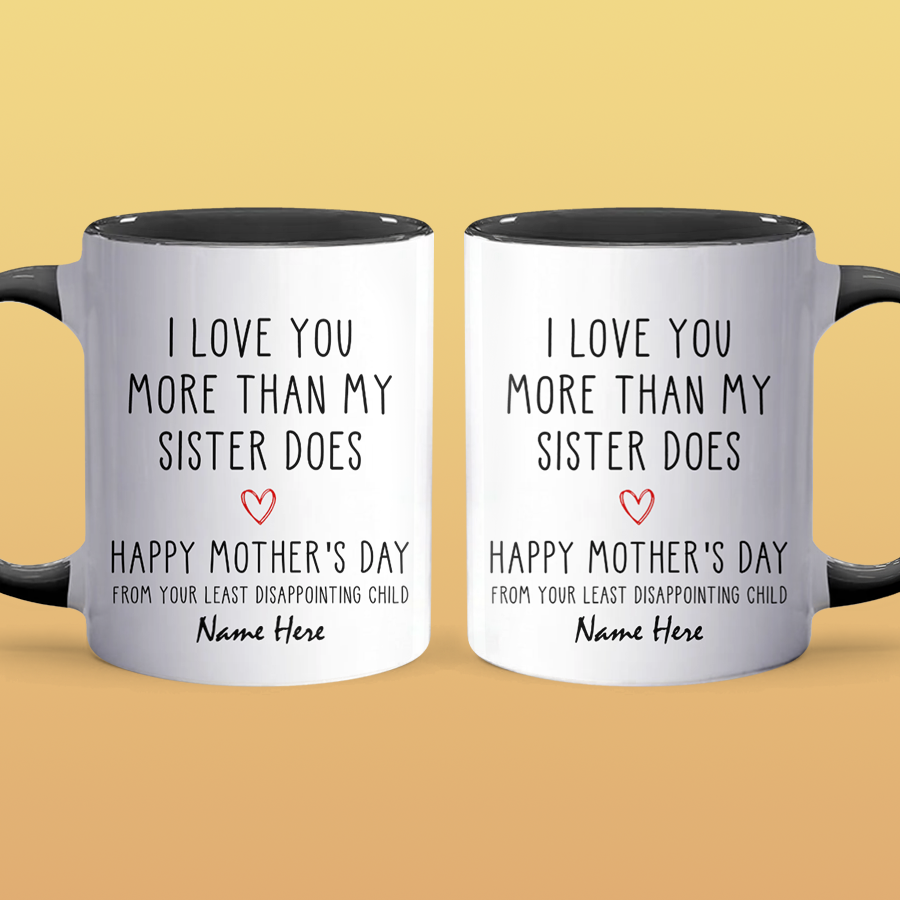 I Love You - Personalized Accent Mug