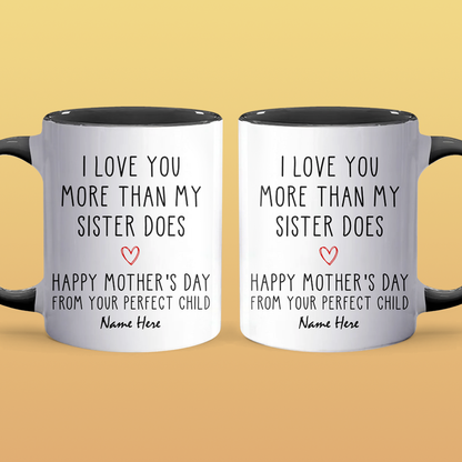 I Love You - Personalized Accent Mug