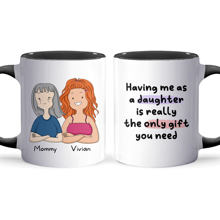 Having Me - Personalized Accent Mug