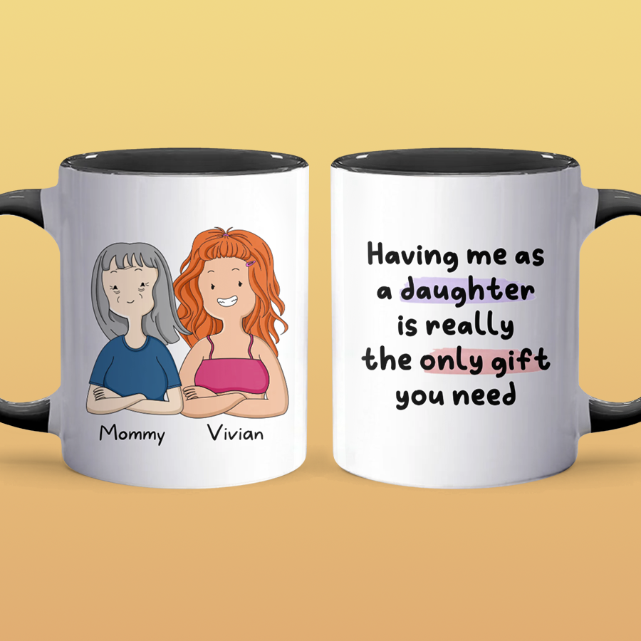 Having Me - Personalized Accent Mug