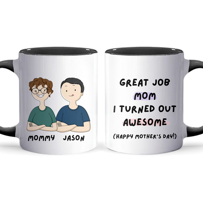 Great Job - Personalized Accent Mug