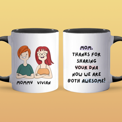 Thanks For - Personalized Accent Mug