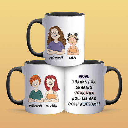 Thanks For - Personalized Accent Mug