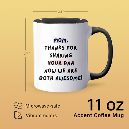 Thanks For - Personalized Accent Mug