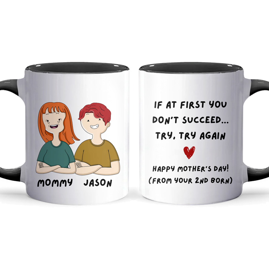 Try Again - Personalized Accent Mug