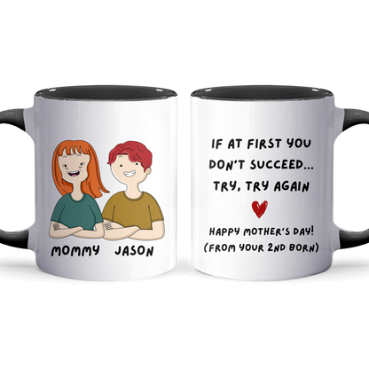 Try Again - Personalized Accent Mug