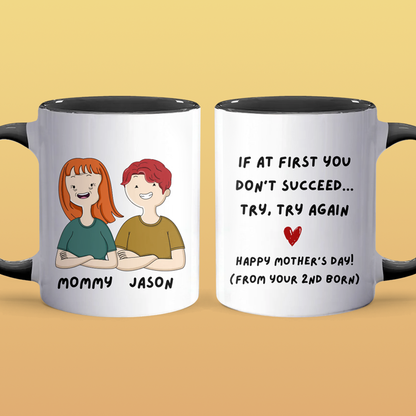 Try Again - Personalized Accent Mug