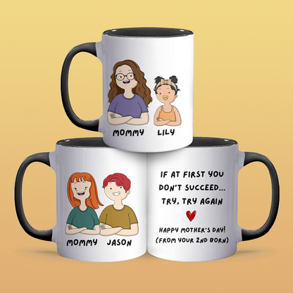 Try Again - Personalized Accent Mug