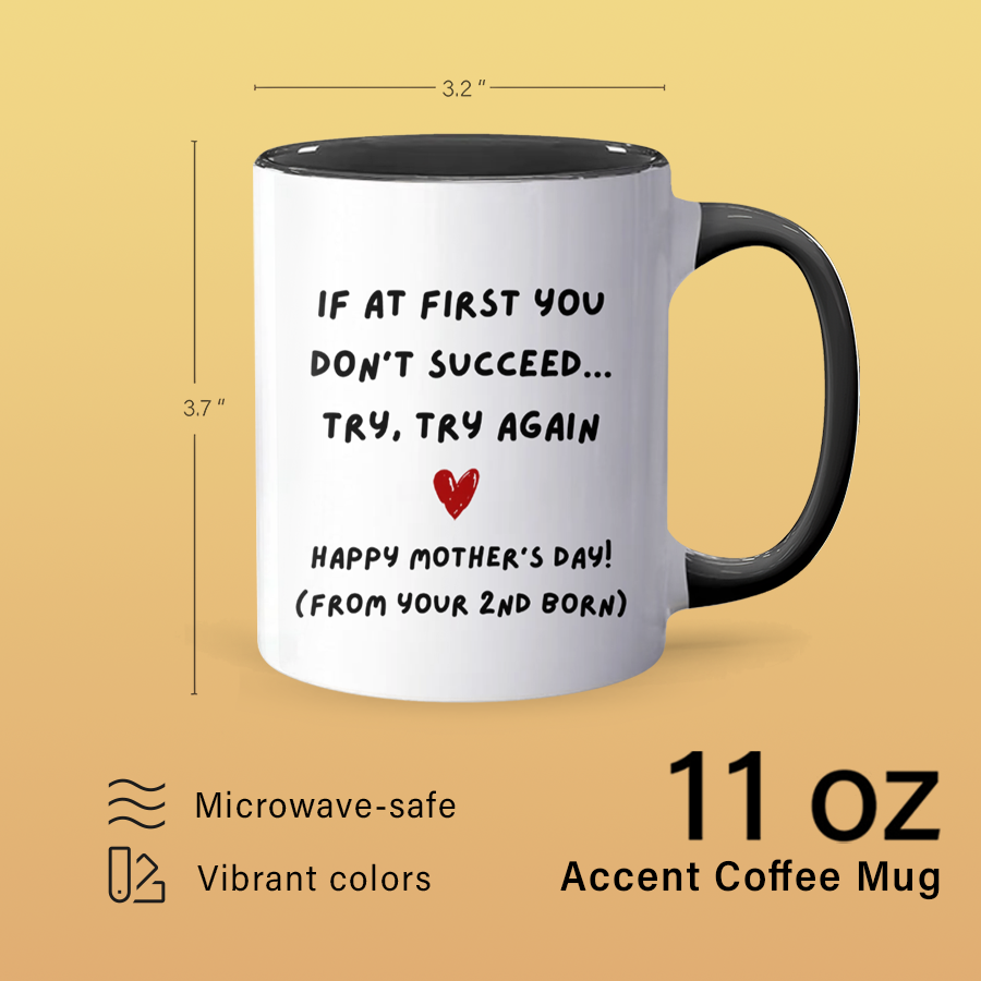 Try Again - Personalized Accent Mug