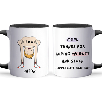 Thanks For Wiping - Personalized Accent Mug