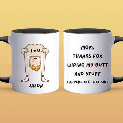 Thanks For Wiping - Personalized Accent Mug