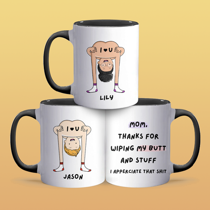 Thanks For Wiping - Personalized Accent Mug