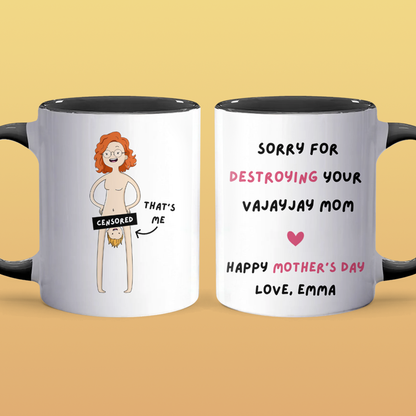 Sorry For - Personalized Accent Mug