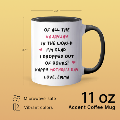 Of All The - Personalized Accent Mug