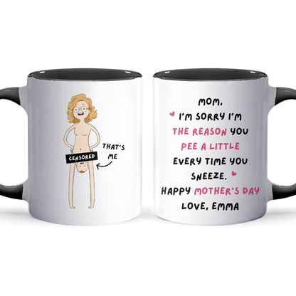 I'm Sorry - Personalized Accent Mug