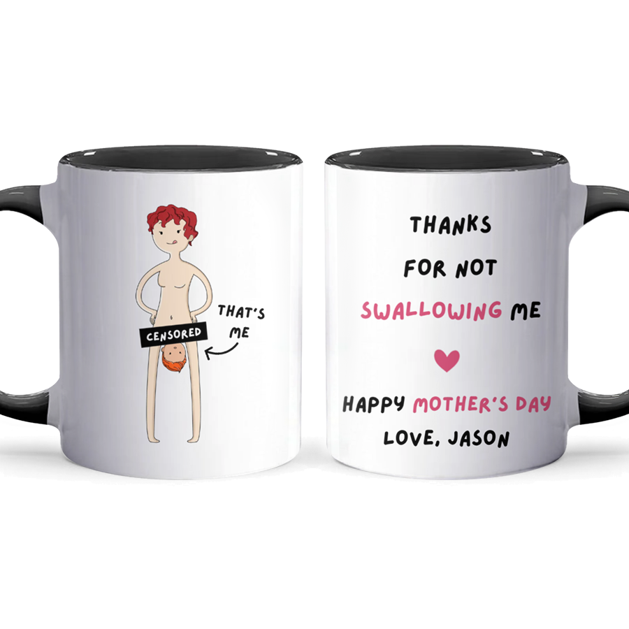 Thanks For - Personalized Accent Mug