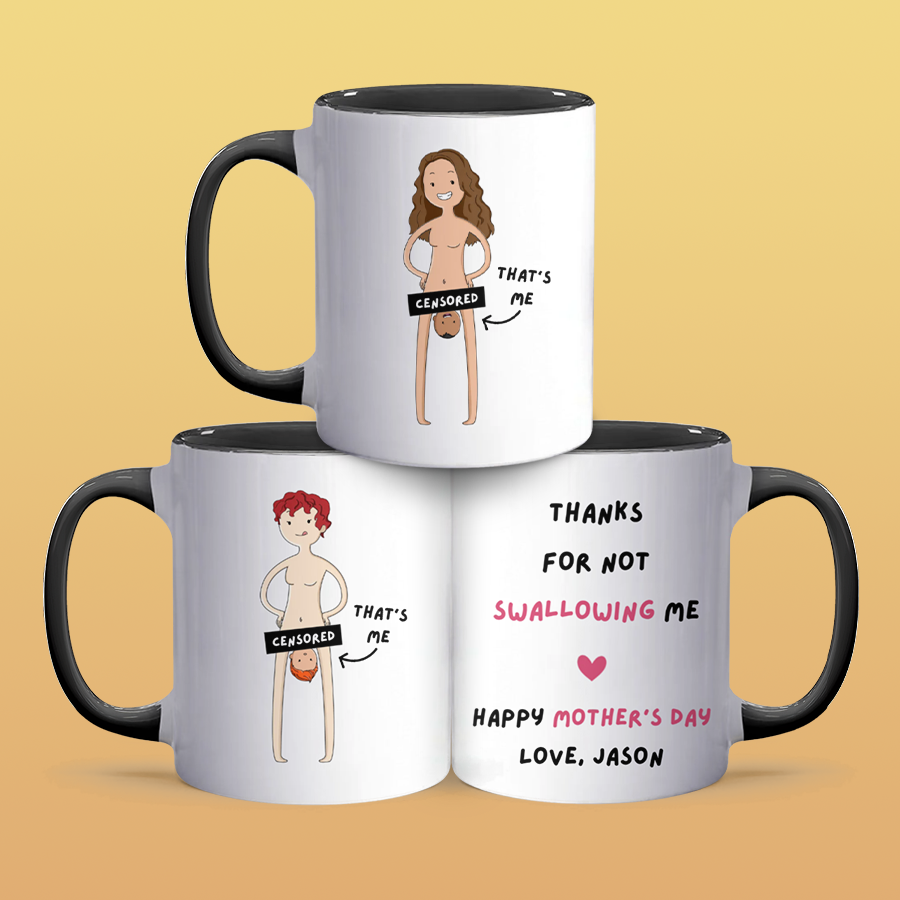 Thanks For - Personalized Accent Mug