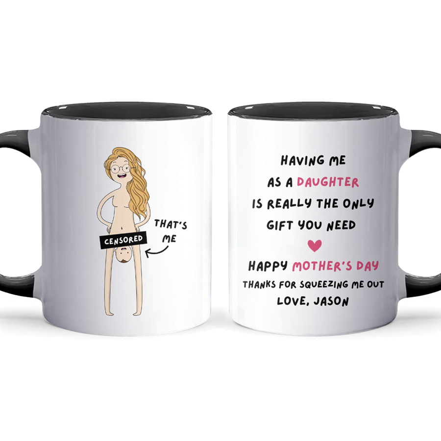 Having Me - Personalized Accent Mug