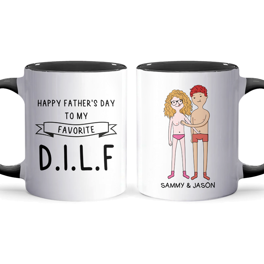 To My Favorite - Personalized Accent Mug