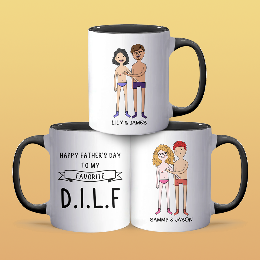 To My Favorite - Personalized Accent Mug