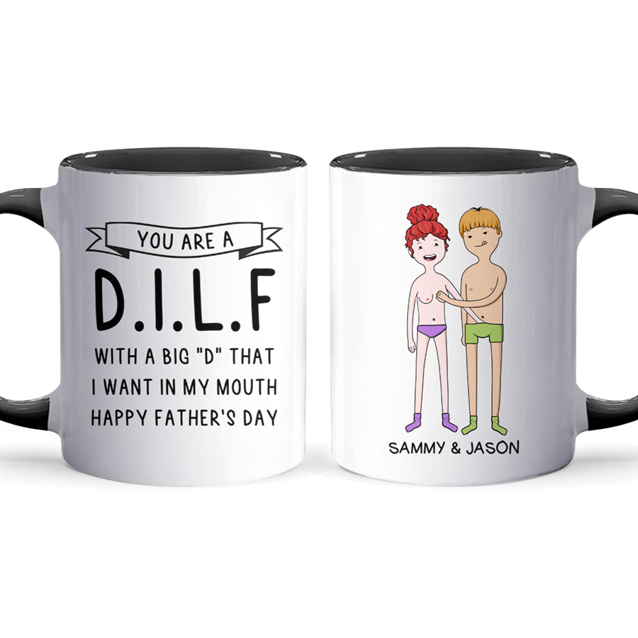 In My Mouth - Personalized Accent Mug