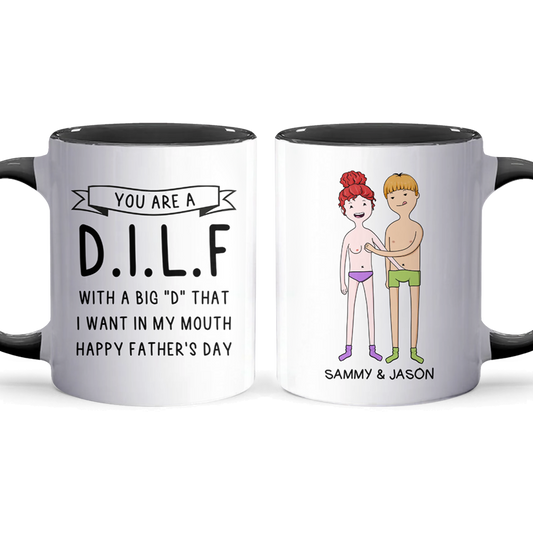 In My Mouth - Personalized Accent Mug